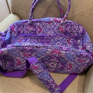 NWOT - Vera Bradley Lilac Tapestry Weekender Bag